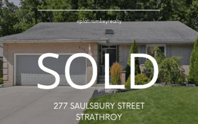 SOLD! 277 Saulsbury Street, Strathroy