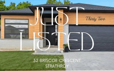 Just listed in Strathroy! 32 Briscoe Crescent – $879,900