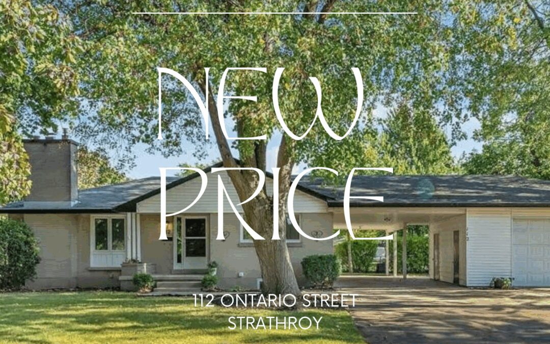 Price Improvement! 112 Ontario St., Strathroy – $569,900