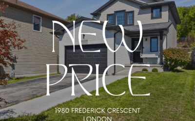 New Price! 1980 Frederick Cres. in London is now $699,900!