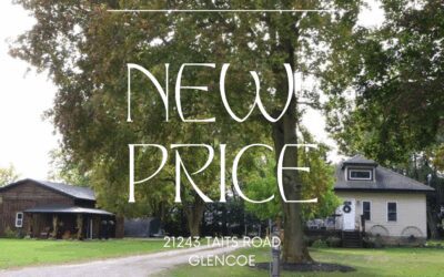 Price Improvement! 21243 Taits Road , Glencoe – $674,900