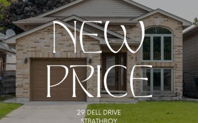 Price Improvement!! 29 Dell Drive, Strathroy – $549,900