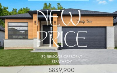 New Price! 32 Briscoe Crescent, Strathroy – now $839,900