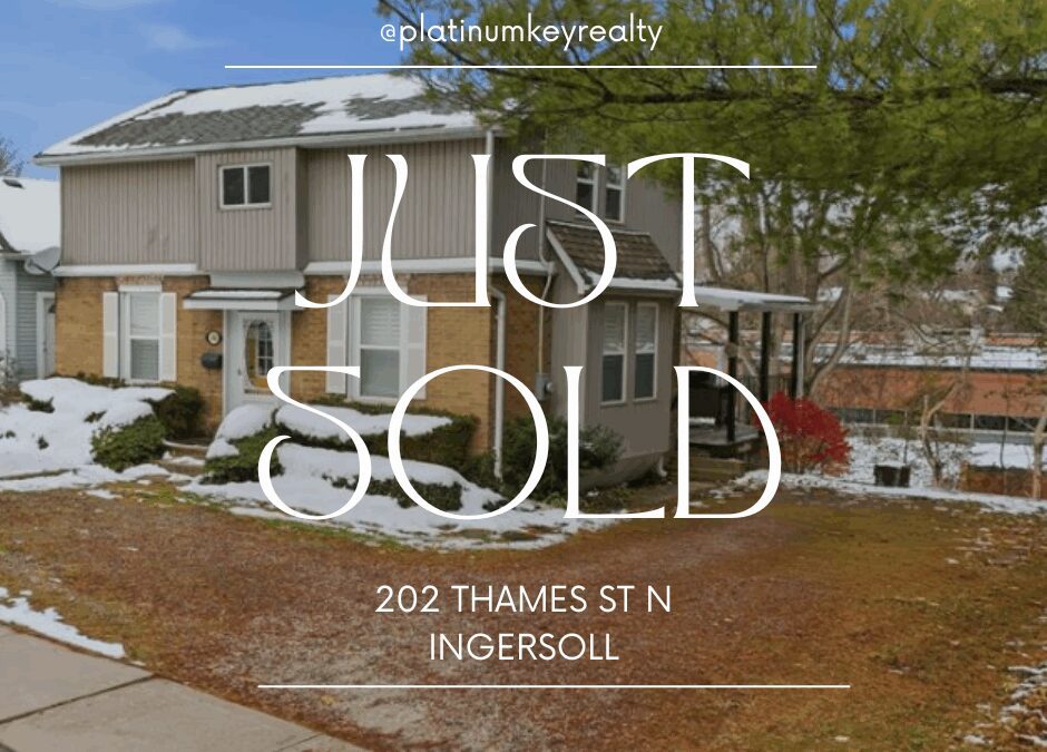 SOLD! 202 Thames St N, Ingersoll