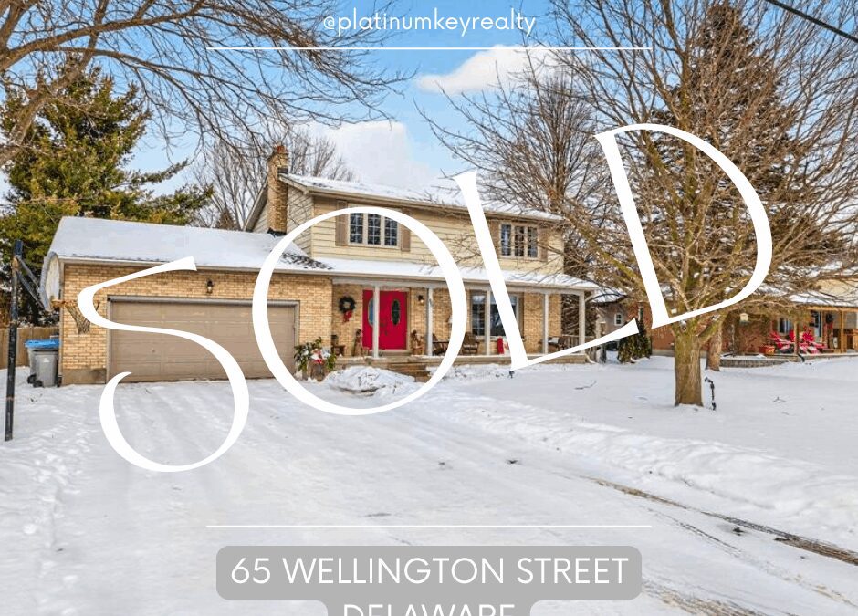 SOLD!! 65 Wellington Street, Delaware