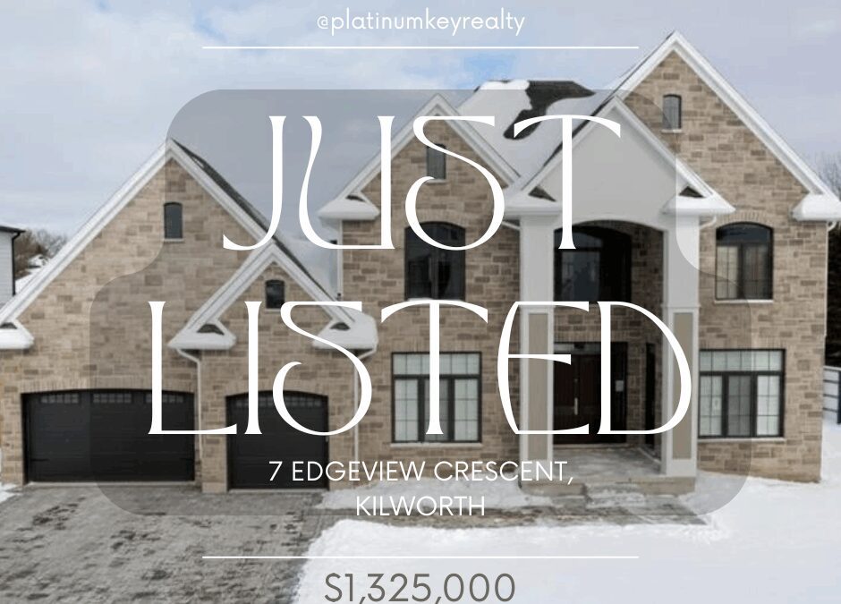 Just listed! 7 Edgeview Crescent, Kilworth