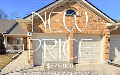Price Improvement! #7-1331 Commissioners Rd W – $575,000