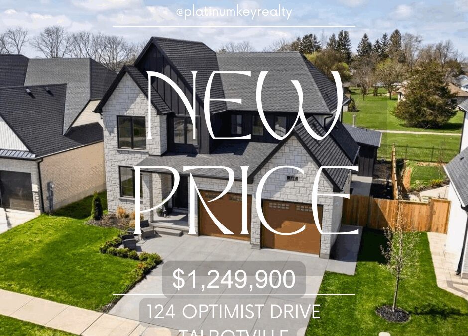 New Price in Talbotville! 124 Optimist Dr – $1,249,900