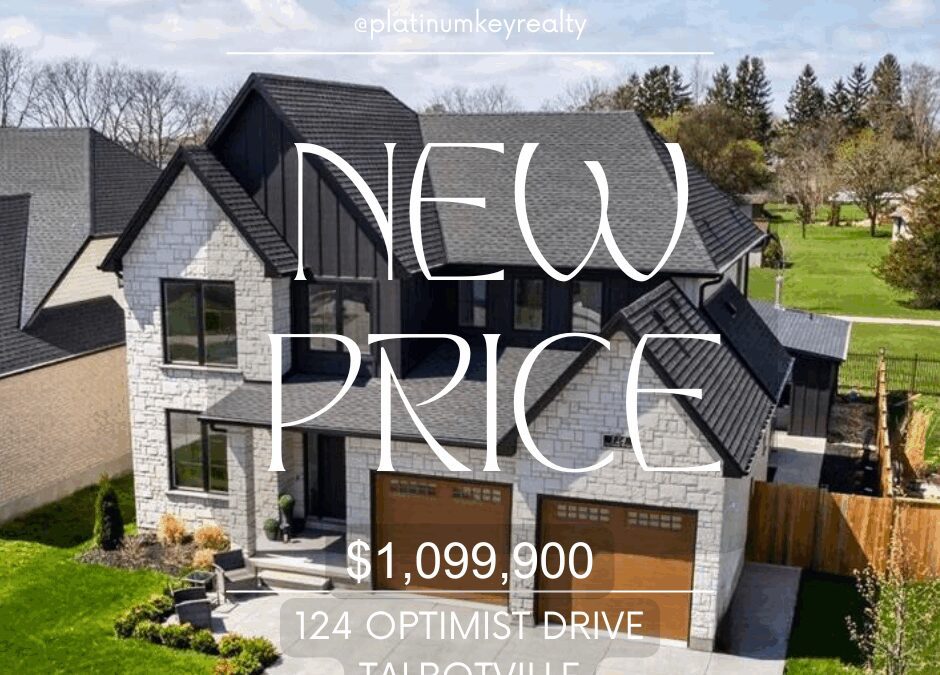 New Price in Talbotville! 124 Optimist Dr – $1,099,900