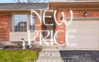 New Price in Strathroy! 6-307 Metcalfe St E – $474,900