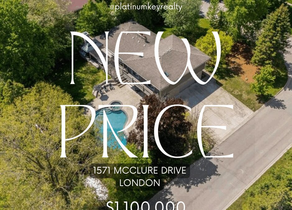 New Price in North London! 1571 McClure Dr – $1,100,000
