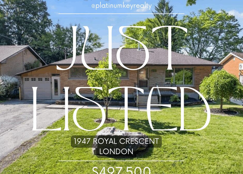 New London listing! 1947 Royal Cres – $497,500