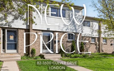 New Price! #82-1600 Culver Drive, London – $299,900