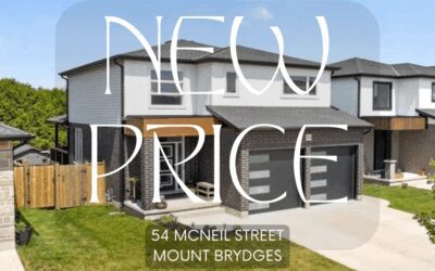 New Price in Mount Brydges! 54 McNeil St – $774,900
