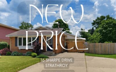 New Price! 16 Sharpe Drive, Strathroy – $489,900