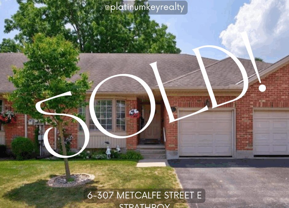 SOLD!! 6-307 Metcalfe St E, Strathroy