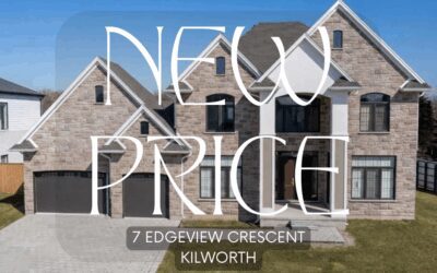 NEW PRICE! 7 Edgeview Crescent, Kilworth – $1,169,000