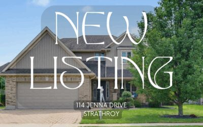 New Strathroy listing! 114 Jenna Drive – $789,900