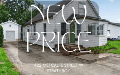 New Price! 422 Metcalfe St W, Strathroy – $374,900